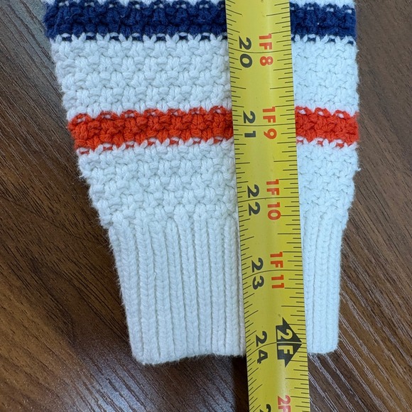 Old Navy Womens Multi Color Stripe Textured Cotton Blend Crewneck Sweater Medium - Picture 10 of 12